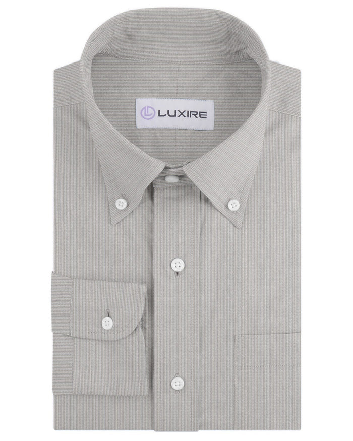 Ecru White Dress Stripes Linen