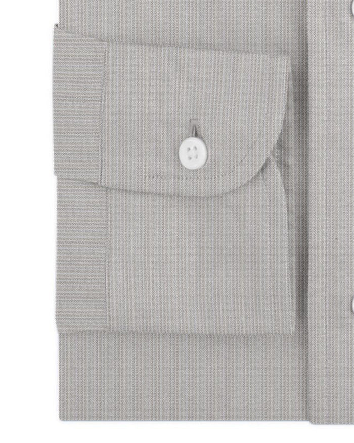 Ecru White Dress Stripes Linen