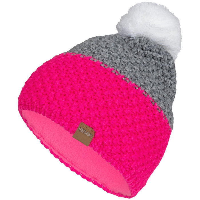 ELEVEN SPORTSWEAR Knitted beanie MAD pink/white