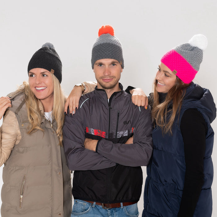 ELEVEN SPORTSWEAR Knitted beanie MAD pink/white