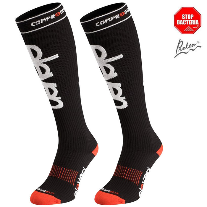 ELEVEN SPORTSWEAR Long compression socks - black