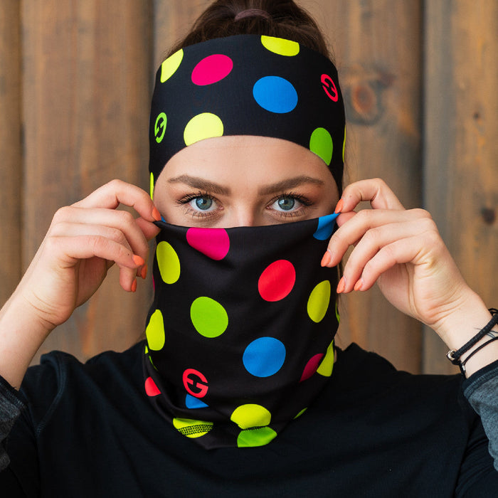 ELEVEN SPORTSWEAR Multifunctional scarf DOTS black