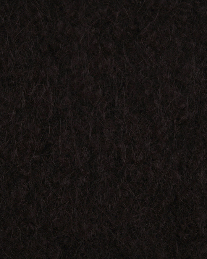 EThomas: Dark Brown Slubby Mohair