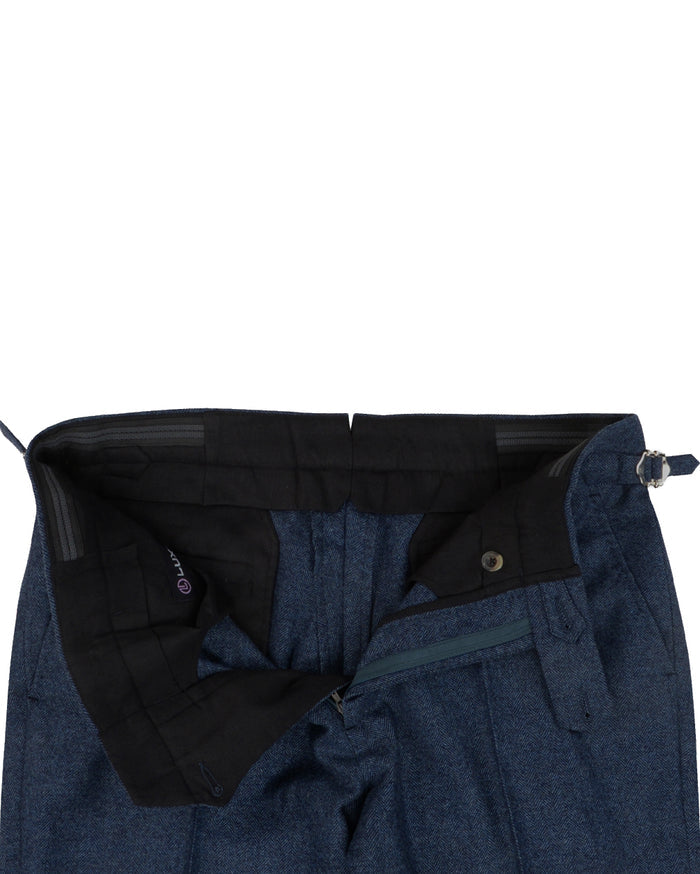 EThomas Prussian Blue Harringbone