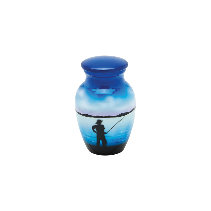 Fisherman Artist Keepsake Urn — ISU-RJ-0017