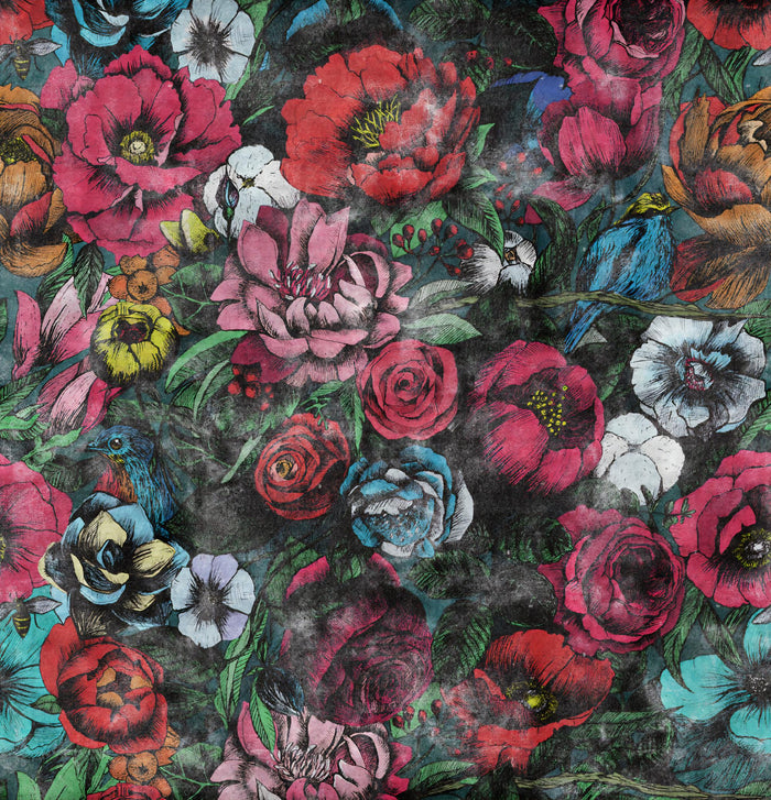Floral Bouquet Wallpaper: Classic Rose Design, Trend Wallpaper