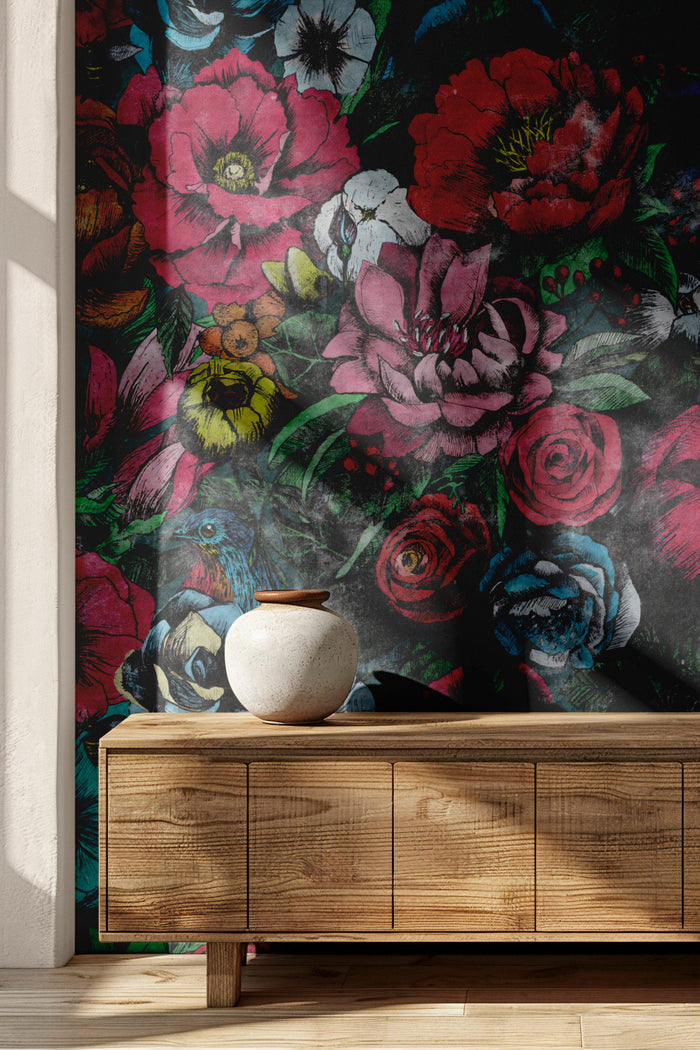 Floral Bouquet Wallpaper: Classic Rose Design, Trend Wallpaper