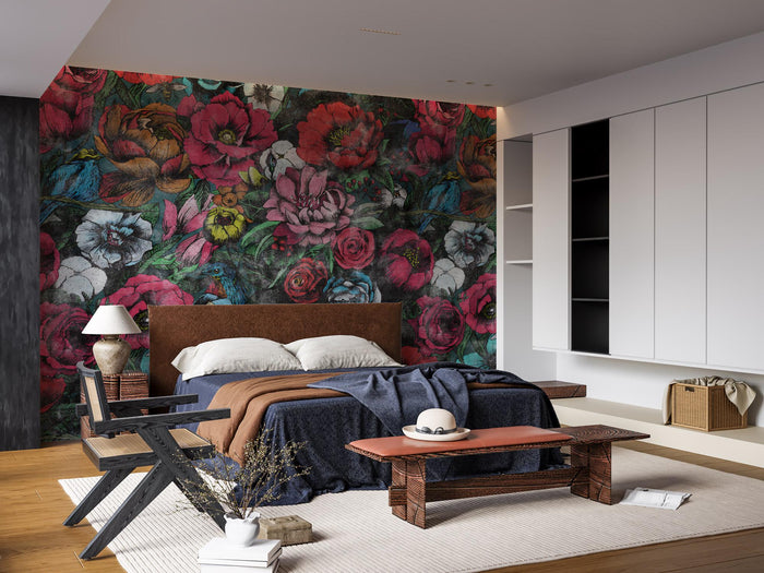 Floral Bouquet Wallpaper: Classic Rose Design, Trend Wallpaper