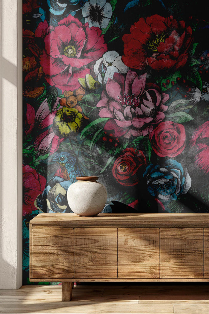 Floral Bouquet Wallpaper: Classic Rose Design, Trend Wallpaper