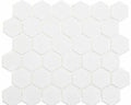 Bella Glass Tiles Freedom Avenue 2 inch Hexagon Liberty Pure Matte FDM1825
