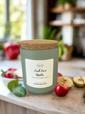 Fresh Farm Apples Wooden Wick Candle