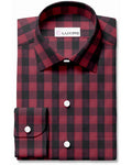 Friday Shirt:Ruby Red Black Macro Gingham