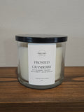 Frosted Cranberry Candle | 3 Wick