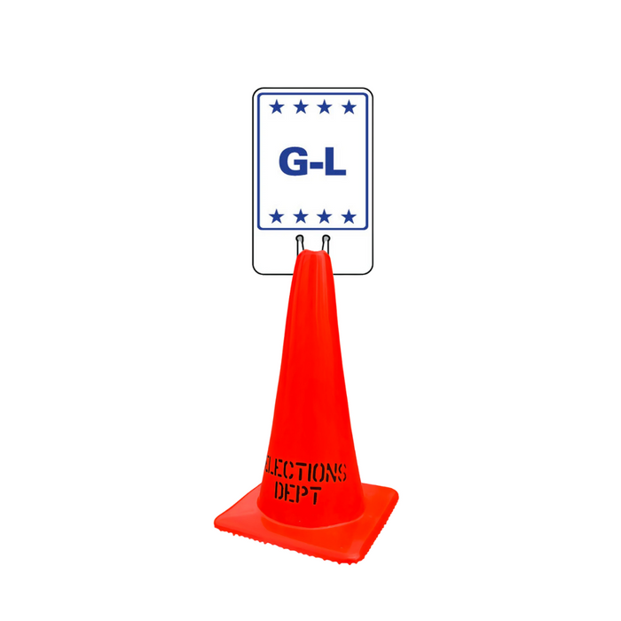 G-L DOUBLE-SIDED Cone Topper Sign (SG-312I2)