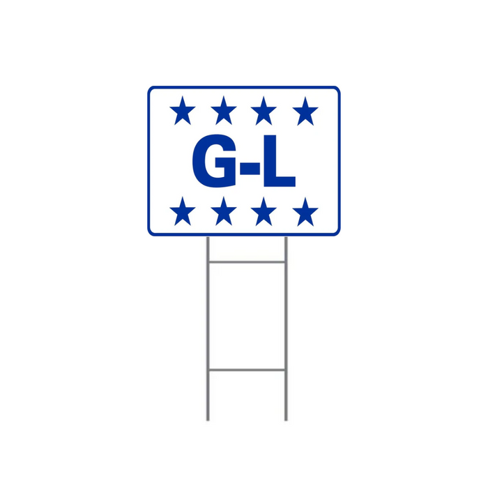 G-L DOUBLE-SIDED H-Stake Sign (SG-312D2)