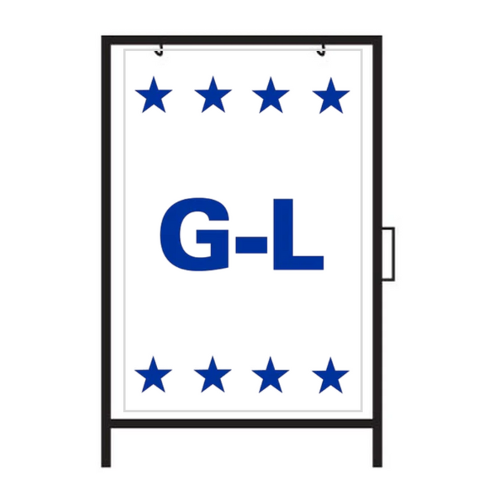 G-L DOUBLE-SIDED Metal A-Frame Sign (SG-312A2)
