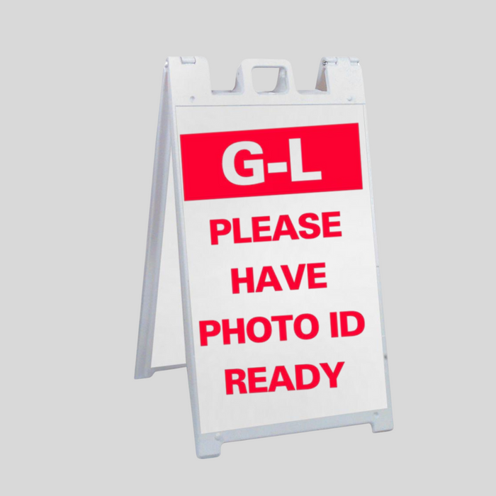 G-L PLEASE HAVE PHOTO READY Large A-Frame Sign (SG-319B)