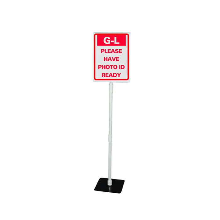 G-L PLEASE HAVE PHOTO READY Tabletop Sign (SG-319J)
