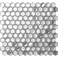 Glamour Series Cordoba Silver glass Hexagon tile mosaic AHX-01