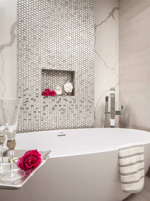 Glamour Series Cordoba Silver AHX-01 bathroom wall tile