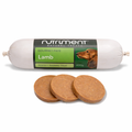 Gourmet Lamb Pate 400g—premium dog training treat shown with three slices in front.