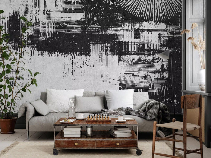 Graffiti Wallpaper: Urban Abstract Street Art Wall Mural