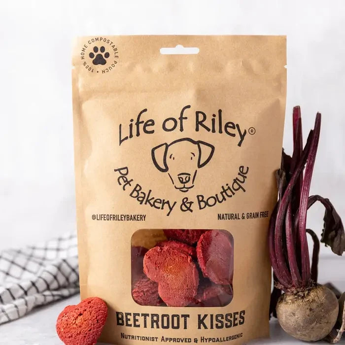 Grain Free Beetroot Heart Dog Treats