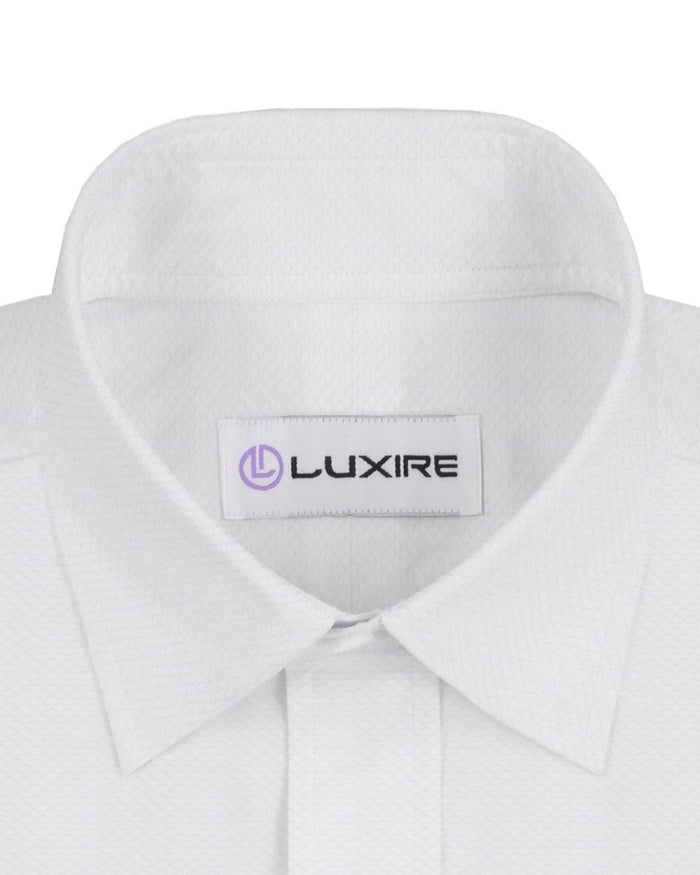 Grandi and Rubinelli White Textured Classic Shirt