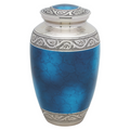 Grecian Blue Brass Urn — ISU-RJ-0071