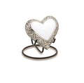 Grecian White Brass Heart Keepsake — ISU-RJ-0078