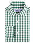 Green White Macro Gingham Checks