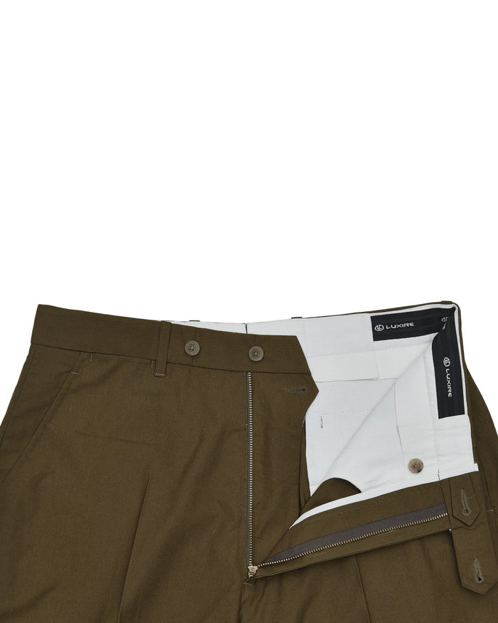 Greenish Khaki Plain Chino