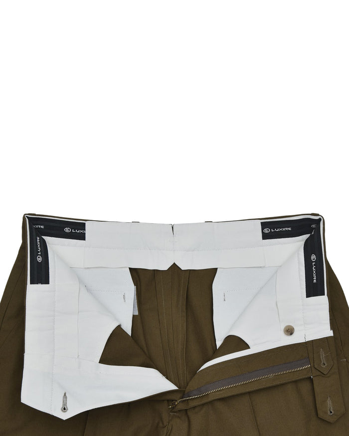 Greenish Khaki Plain Chino