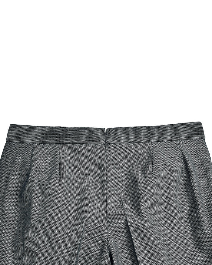 Grey Black Herringbone Pants