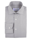 Grey Pin Stripes On White