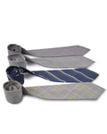 Grey Pink Pow Checks Tie
