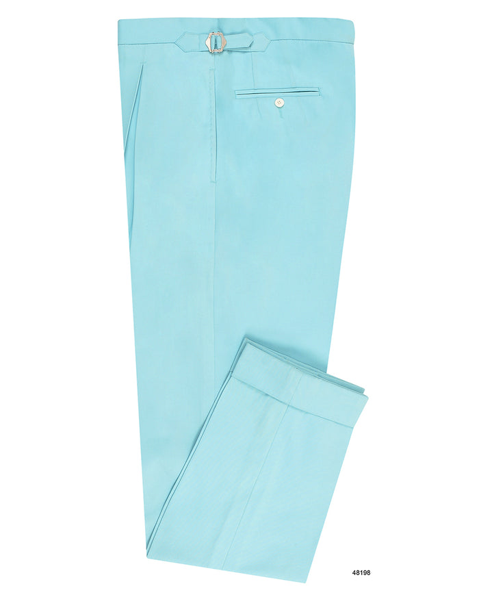 Gulf Stream Blue Cotton Twill Pant