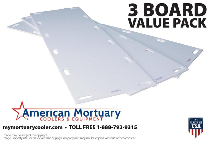 HD Mortuary Storage Board Surface Detail | High-Impact Plastic Body Board | Easy-Clean Cooler Rack Board | American Mortuary Coolers