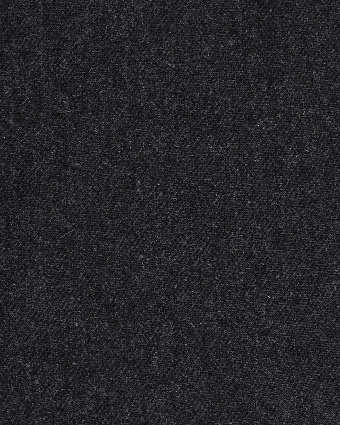 Close up of the custom oxford polo shirt for men by Luxire in charcoal grey