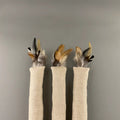 Hemp Fabric and Feathers Cat Kicker Toy