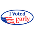 "I Voted Early" Stickers (PS-116)