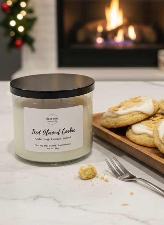 Iced Almond Cookie Soy Candle | 3 Wick