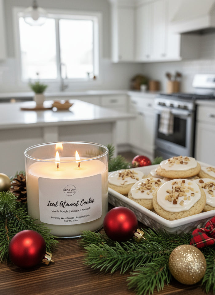 Iced Almond Cookie Soy Candle | 3 Wick