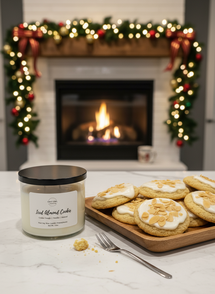 Iced Almond Cookie Soy Candle | 3 Wick