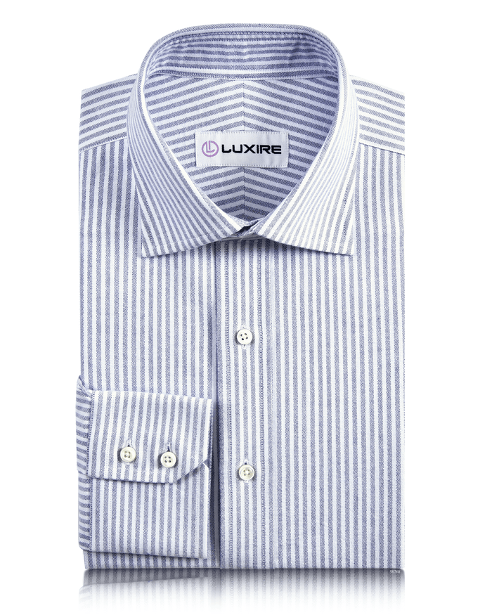 Indigo University Stripes Oxford