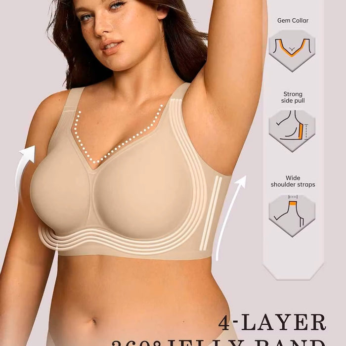 Jelly Soft-Support Wireless Bra – Seamless Comfort & Shaping Lingerie