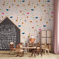 Jungle Animals Wallpaper: Safari Nursery Decor, Peel and Stick