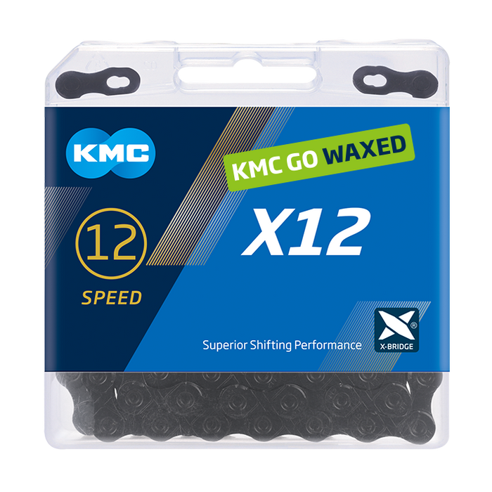 KMC X12 Chain - WAXED | 12-speed - BlackTech