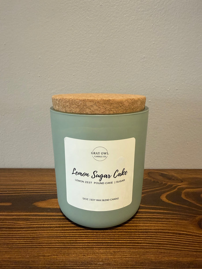 Lemon Sugar Cake Wooden Wick Candle
