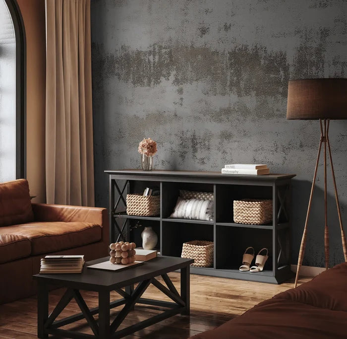 Light Gray Concrete Wallpaper | Peel and Stick | 2WayWallpaper